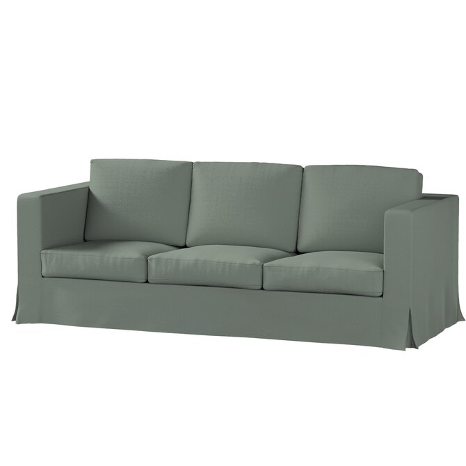 Dekoria Potah na pohovku IKEA  Karlanda 3-místná nerozkládací, dlouhý, zelená, pohovka Karlanda 3-místná, Teddy, 702-85