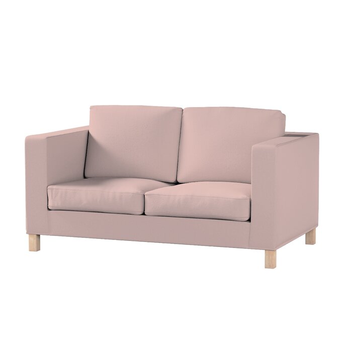 Dekoria Potah na pohovku IKEA  Karlanda 2-místná, krátký, růžová, pohovka Karlanda 2-místná, Teddy, 702-84