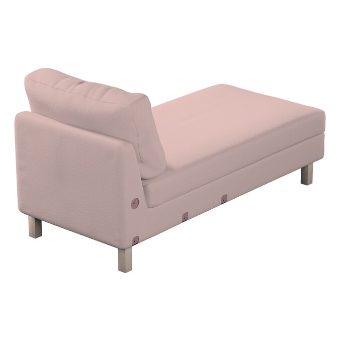 Dekoria Potah na šezlong IKEA Karlstad samostatný, krátký, růžová, Potah na šezlong Karlstad samostatný, Teddy, 702-84