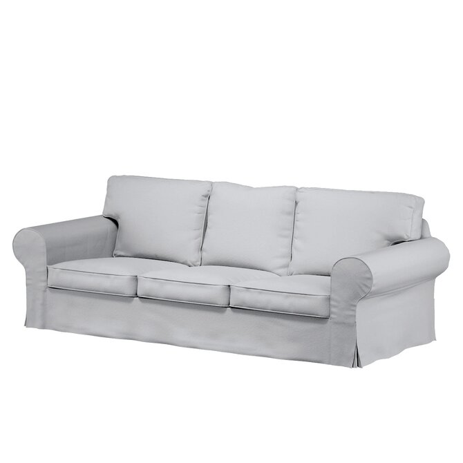 Dekoria Potah na pohovku IKEA  Ektorp 3-místná, nerozkládací, bílá, pohovka Ektorp 3-místná, nerozkládací, Teddy, 702-80