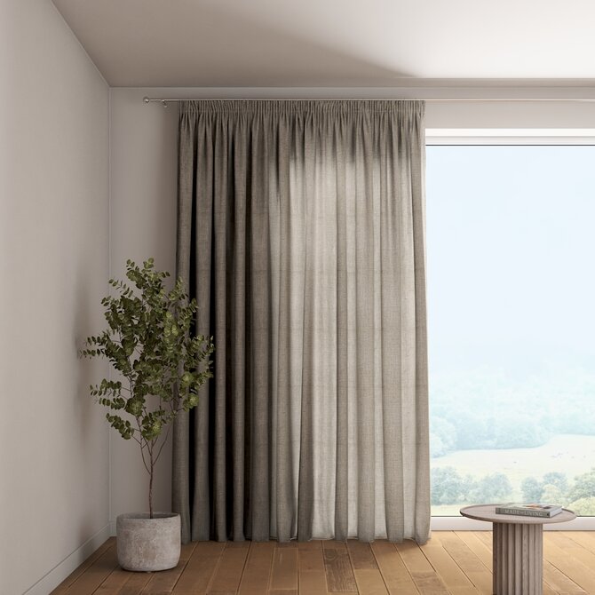 Dekoria Závěs s řasící páskou, šedá, Alara Premium, 145-05