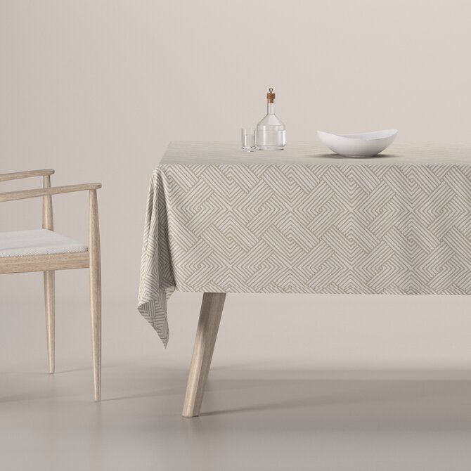 Dekoria Ubrus obdélníkový, vzor v odstínech béžové, Sunny, 143-44