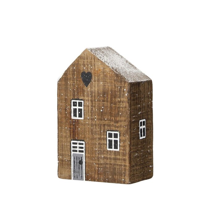 Dekoria Dekorace Snow House 12cm natural, 8 x 6 x 12 cm