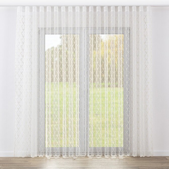 Dekoria Záclona na řasící pásce Wave, ecru, Voile - Voál, 185-10