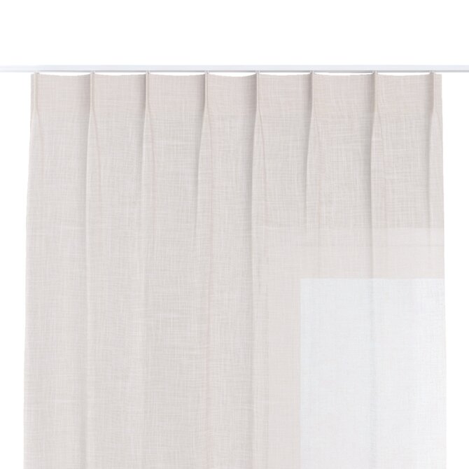 Dekoria Závěs na jednotlivých háčcích flex, béžová, Natural Touch, 128-13