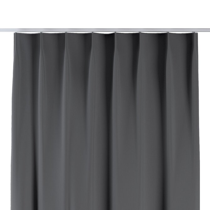 Dekoria Závěs na jednotlivých háčcích flex, grafit, Blackout FR Premium, 269-29