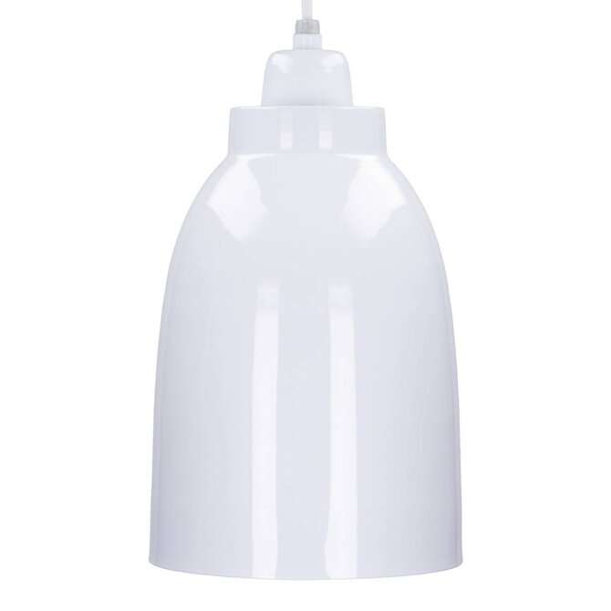 Dekoria Lampa závěsná Single White, 17 cm