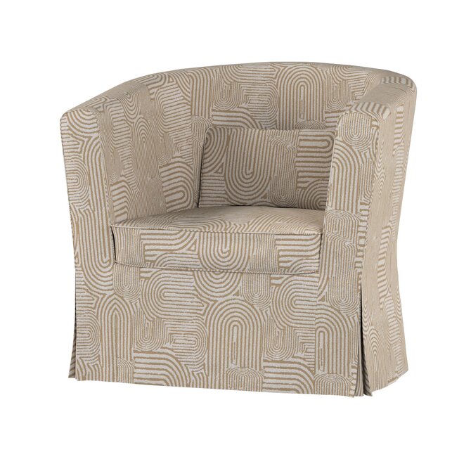 Dekoria Potah na křeslo IKEA Ektorp Tullsta, béžová a ecru, křeslo Ektorp Tullsta, Cosy Home, 144-79