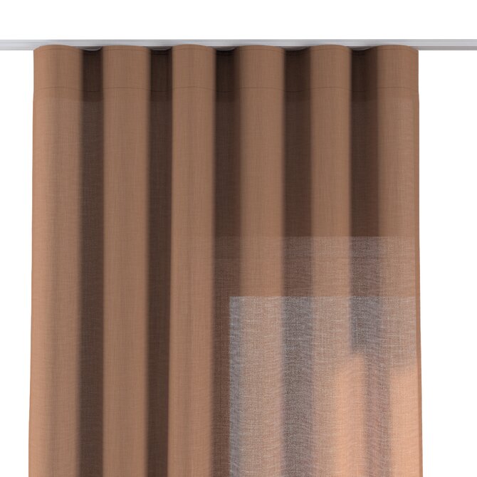 Dekoria Závěs na řasící pásce wave, skořice, Sensuale Premium, 144-45