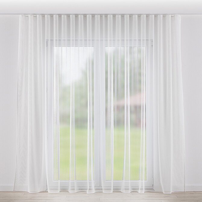 Dekoria Záclona na řasící pásce Wave, ecru, Voile - Voál, 185-91