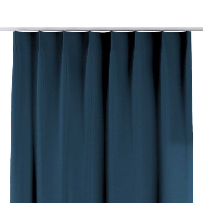 Dekoria Závěs na jednotlivých háčcích flex, Ocean blue mořská modrá, Cotton Panama, 702-48