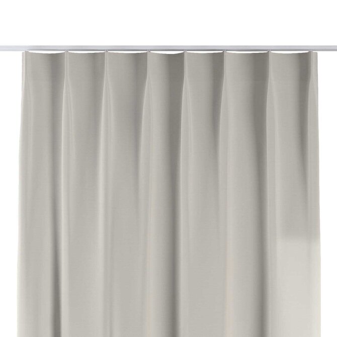 Dekoria Závěs na jednotlivých háčcích flex, Silver stříbrošedá, Cotton Panama, 702-45
