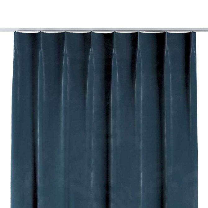 Dekoria Závěs na jednotlivých háčcích flex, staroněmecká modrá, Velvet, 704-16