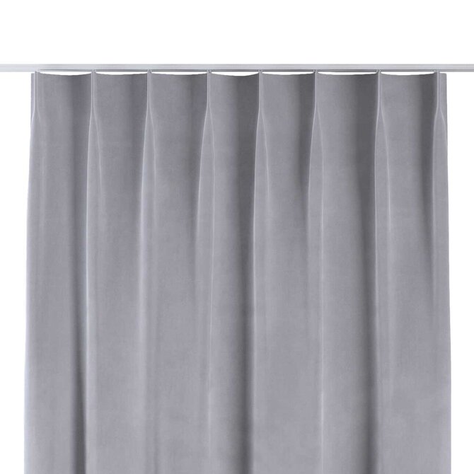 Dekoria Závěs na jednotlivých háčcích flex, stříbro-šedá, Velvet, 704-24