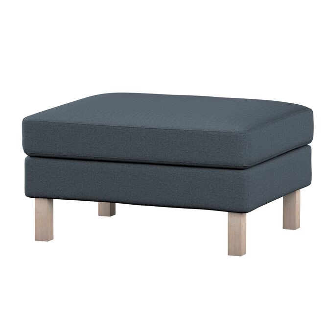 Dekoria Potah na podnožku IKEA Karlstad, šedo-modrá, potah na podnožku Karlstad, Etna, 705-30
