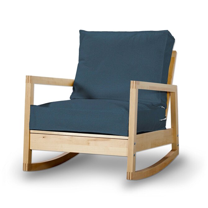 Dekoria Potah na křeslo IKEA Lillberg, šedo-modrá, kØeslo Lillberg, Etna, 705-30
