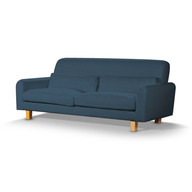 Dekoria Potah na pohovku IKEA Nikkala krátký, šedo-modrá, potah na pohovku Nikkala -krátký, Etna, 705-30