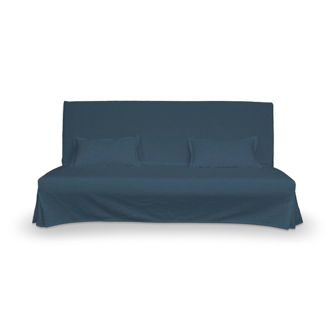 Dekoria Potah na pohovku Beddinge a  2 potahy na polštáře - jednoduché bez prošití, šedo-modrá, sofa Beddinge, Etna, 705-30