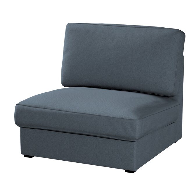 Dekoria Potah na neskládací křeslo IKEA Kivik, šedo-modrá, křeslo Kivik, Etna, 705-30