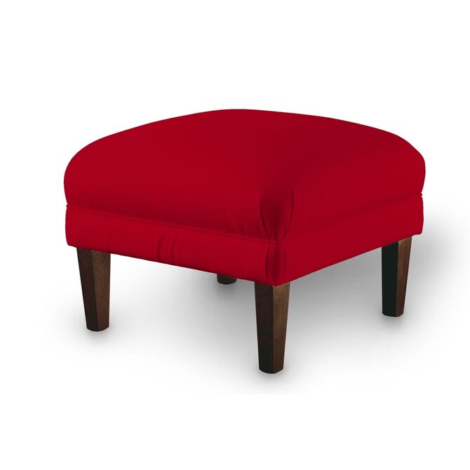 Dekoria Podnožka 56x56cm, sytá červená, 56 x 56 x 40 cm, Velvet, 704-15