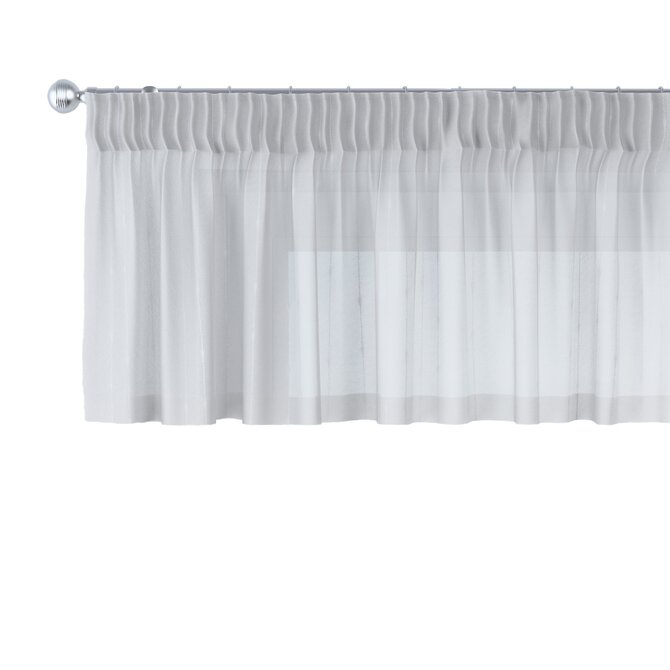 Dekoria Krátký závěs na řasící pásce, krém, 130 x 40 cm, Natural Touch, 128-22