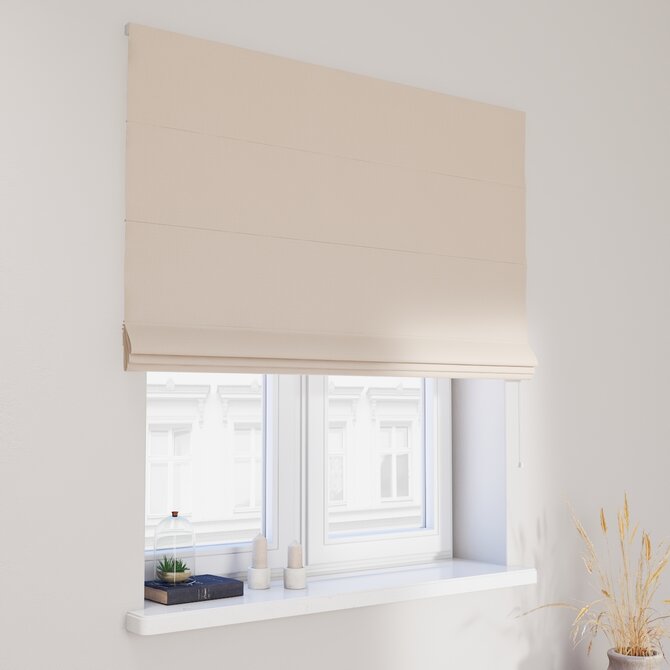 Dekoria Římská roleta Capri, ecru béžová s výraznou strukturou, Blackout/Dimout, 269-83