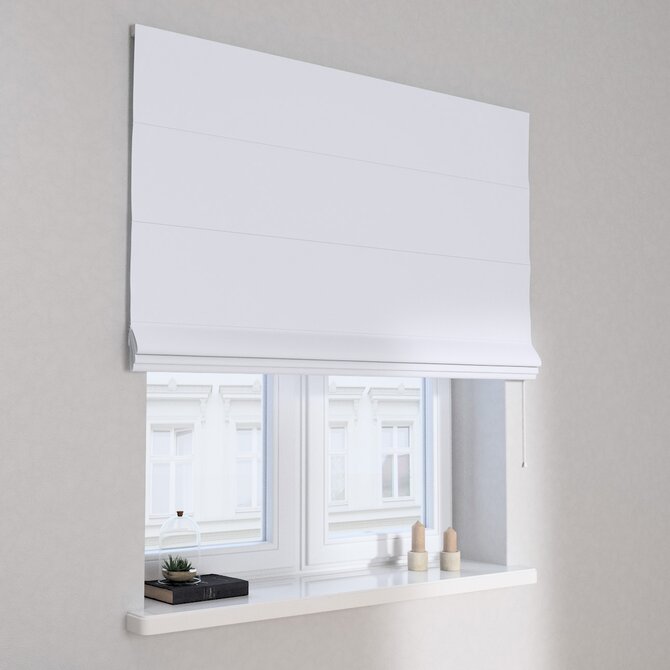 Dekoria Římská roleta Capri, ocelově bílá, Blackout/Dimout, 269-48