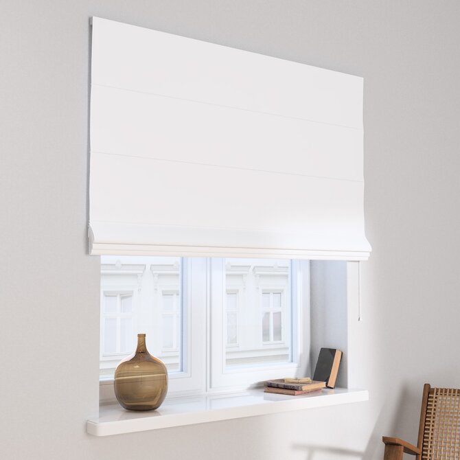 Dekoria Římská roleta Capri, bílý, Blackout FR Premium, 269-26