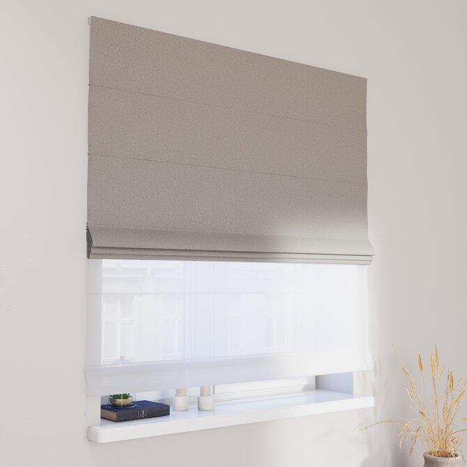 Dekoria Římská roleta Duo, šedá, Blackout Soft, 269-22