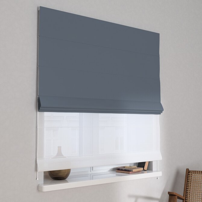 Dekoria Římská roleta Duo, grafit, Blackout/Dimout, 269-50