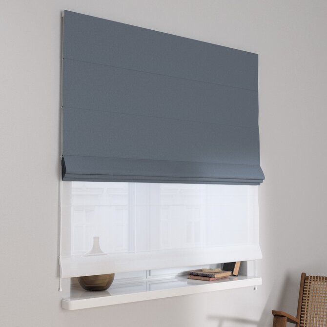 Dekoria Římská roleta Duo, námořnictvo, Blackout FR Premium, 269-30