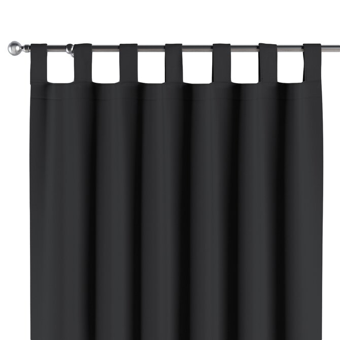 Dekoria Závěs na poutkach, černá, Blackout/Dimout, 269-99
