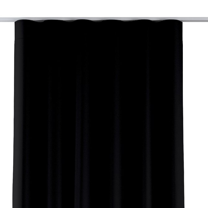 Dekoria Závěs na řasící pásce wave, černá, Blackout/Dimout, 269-99