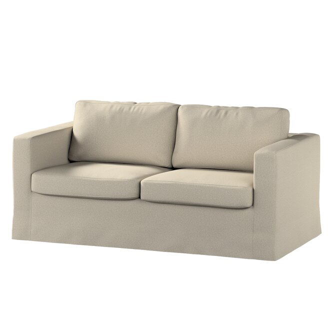 Dekoria Potah na pohovku IKEA  Karlstad 2-místná , nerozkládací, dlouhý, šedobežová, pohovka Karlstad 2-místná, Amsterdam, 704-52
