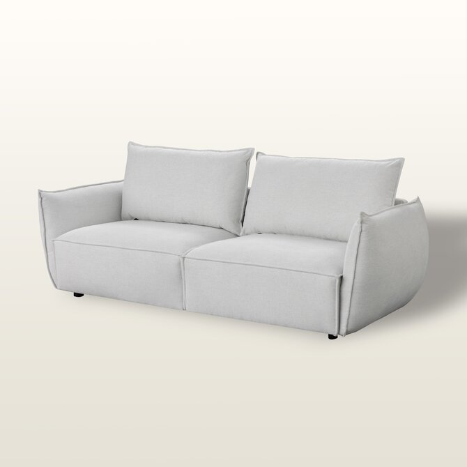 Dekoria Pohovka Assens beige, 220x88x81 cm, 