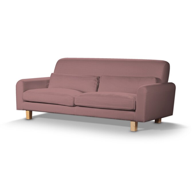 Dekoria Potah na pohovku IKEA Nikkala krátký, matně růžová, potah na pohovku Nikkala -krátký, Cotton Panama, 702-43