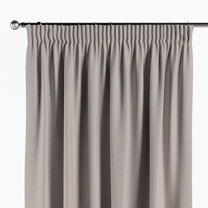 Dekoria Závěs s řasící páskou, tmavě béžová, Blackout Soft, 269-25