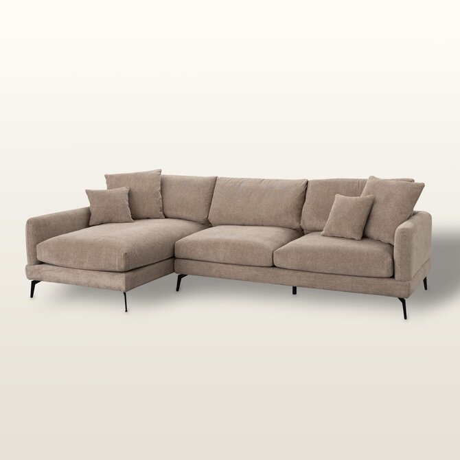Dekoria Pohovka Odense beige, 290x95x90 cm, 