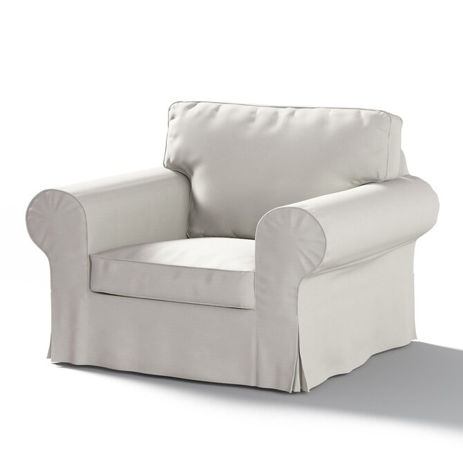 Dekoria Potah na křeslo IKEA Ektorp, stříbrošedá, křeslo Ektorp, Cotton Panama, 702-45
