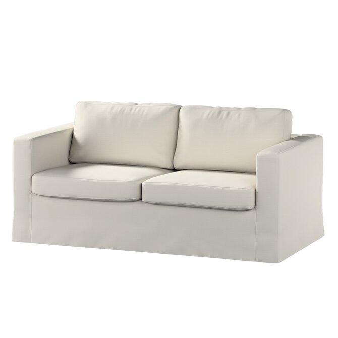 Dekoria Potah na pohovku IKEA  Karlstad 2-místná , nerozkládací, dlouhý, stříbrošedá, pohovka Karlstad 2-místná, Cotton Panama, 702-45