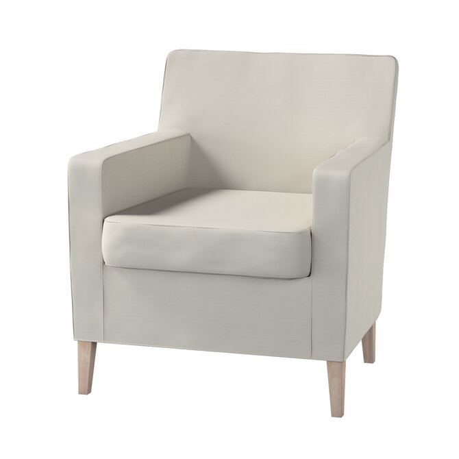 Dekoria Potah na křeslo IKEA Karlstad, stříbrošedá, Potah na křeslo Karlstad, Cotton Panama, 702-45