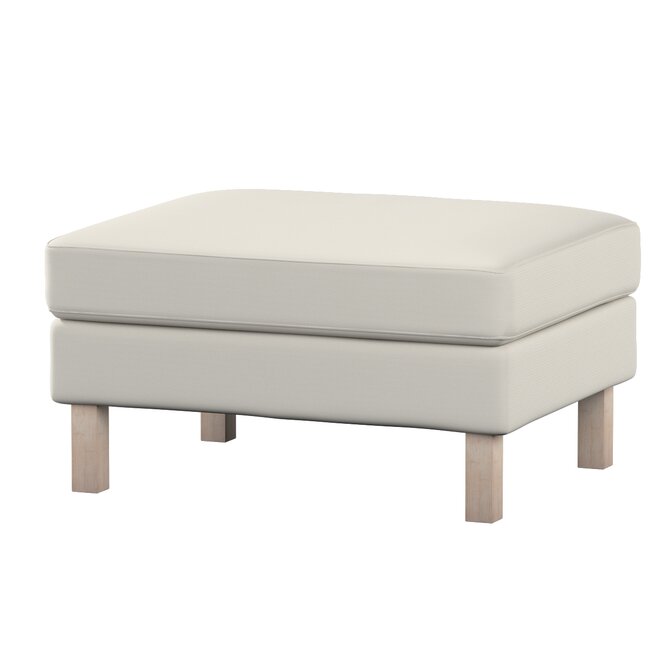 Dekoria Potah na podnožku IKEA Karlstad, stříbrošedá, potah na podnožku Karlstad, Cotton Panama, 702-45