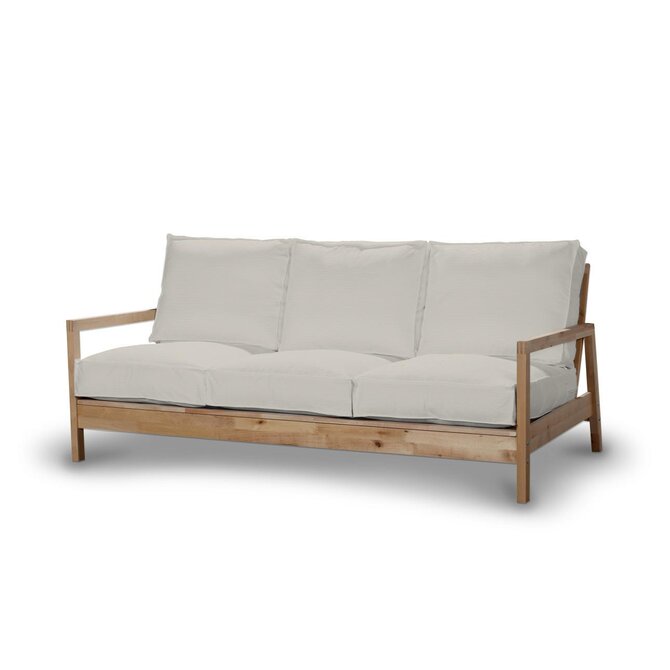 Dekoria Potah na pohovku IKEA  Lillberg 3-místná nerozkládací, stříbrošedá, pohovka Lillberg 3-místná, Cotton Panama, 702-45