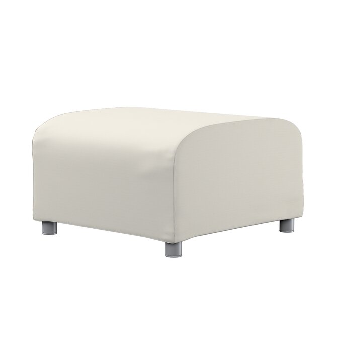 Dekoria Potah na podnožku Klippan, stříbrošedá, podnožka Klippan, Cotton Panama, 702-45