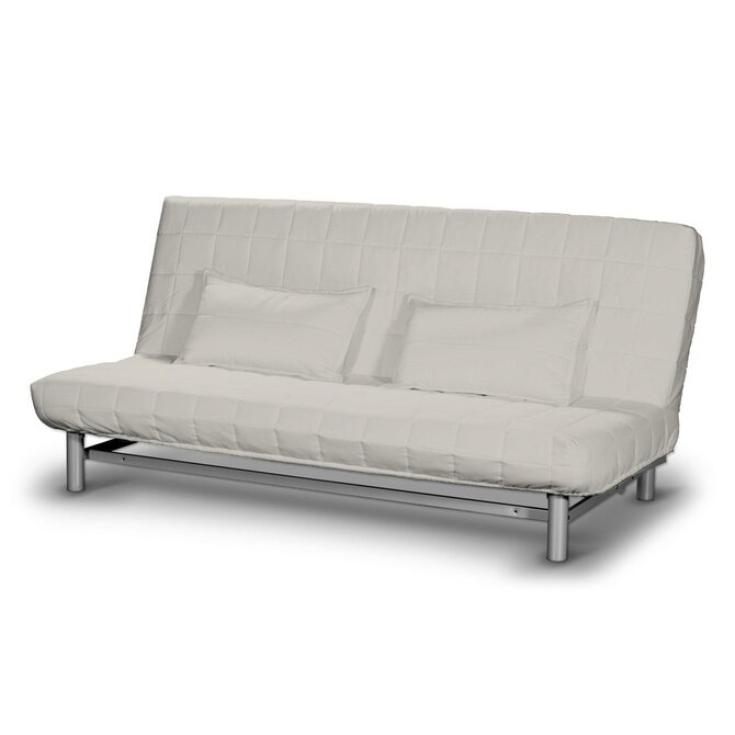 Dekoria Potah na pohovku IKEA  Beddinge krátký, stříbrošedá, potah na pohovku + 2 polštáře, Cotton Panama, 702-45