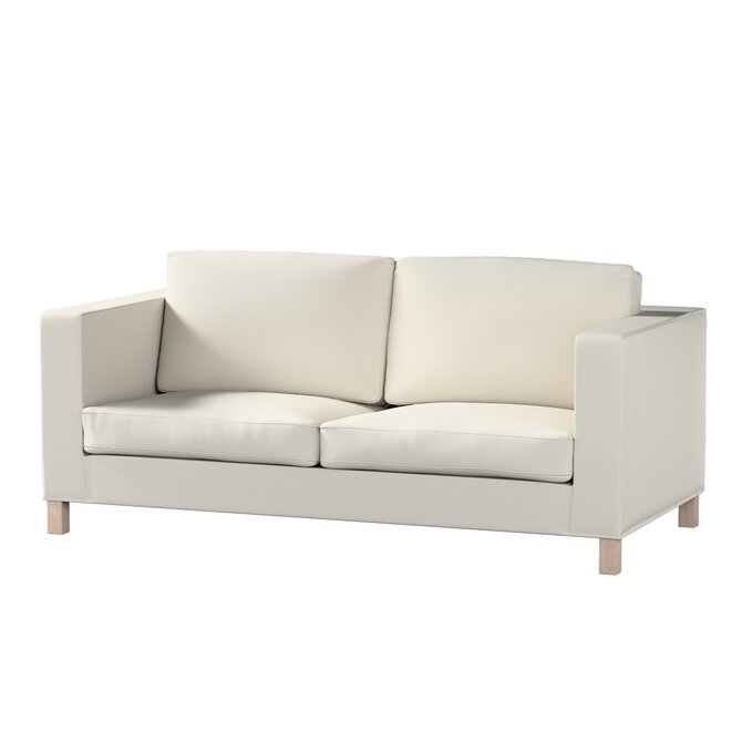 Dekoria Potah na pohovku IKEA  Karlanda rozkládací, krátký, stříbrošedá, pohovka Karlanda rozkládací, Cotton Panama, 702-45