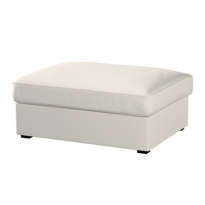 Dekoria Potah na podnožku Kivik, stříbrošedá, Podnožka Kivik, Cotton Panama, 702-45