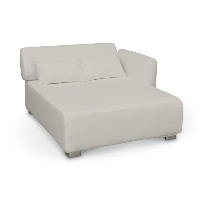 Dekoria Potah na pohovku Mysinge dlouhý, stříbrošedá, pohovka Mysinge long, Cotton Panama, 702-45