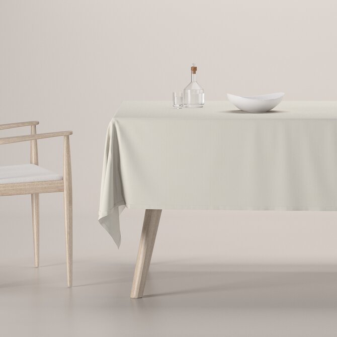 Dekoria Ubrus obdélníkový, stříbrošedá, Cotton Panama, 702-45