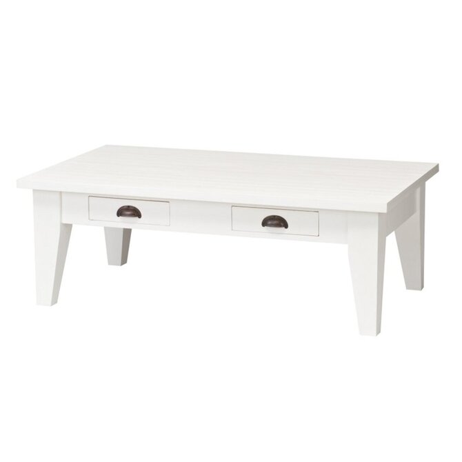 Dekoria Lavice Milton bílá 130x75x45cm, 130 x 73 x 45 cm